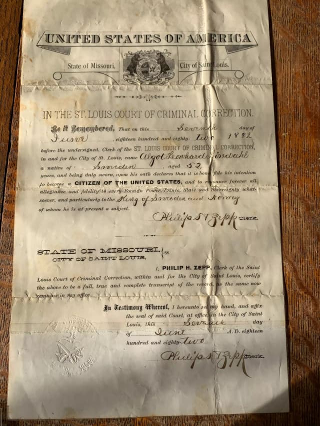 AlgotLeonhardLondahlage52citizenshippaperJune71882StLouisMO2.jpg